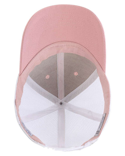 Infinity Her Women's Modern Trucker Cap CHARLIE #color_Dusty Rose/ White
