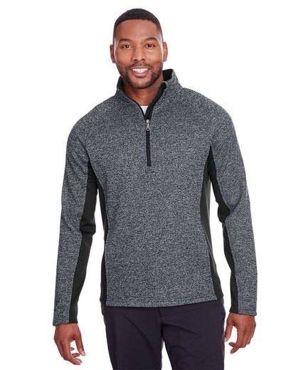 Spyder Men's Constant Half-Zip Pullover Sweater S16561 #colormdl_Black Heather/ Black