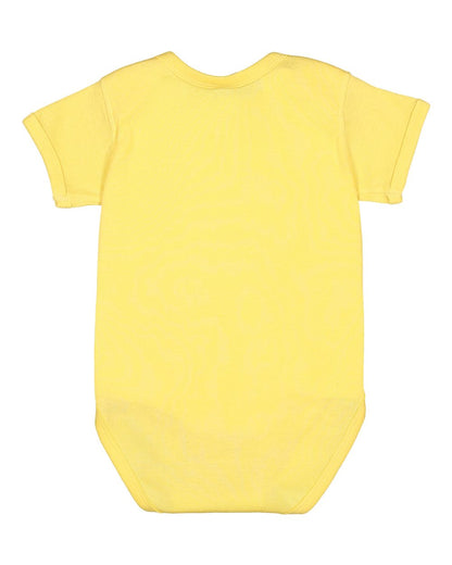 Rabbit Skins Infant Baby Rib Bodysuit 4400 #color_Butter