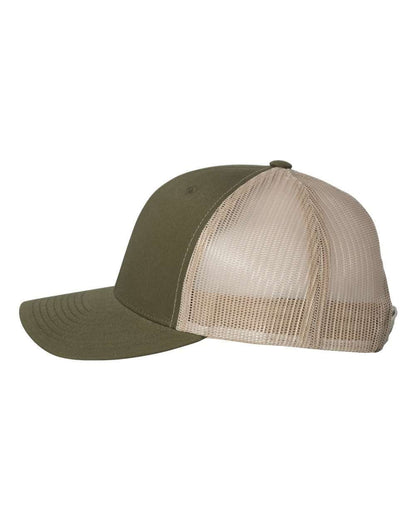 YP Classics Retro Trucker Cap 6606 #color_Moss/ Khaki