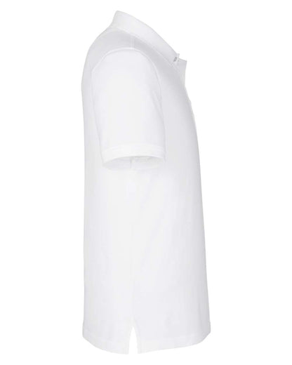 Harriton Men's Valiant Cotton Snag Protect Pocket Polo M205P #color_White