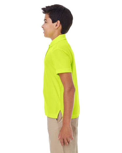 CORE365 Youth Origin Performance Piqué Polo 88181Y #colormdl_Safety Yellow