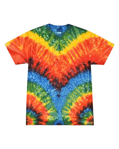 Colortone Youth Multi-Color Tie-Dyed T-Shirt 1000Y #color_Woodstock