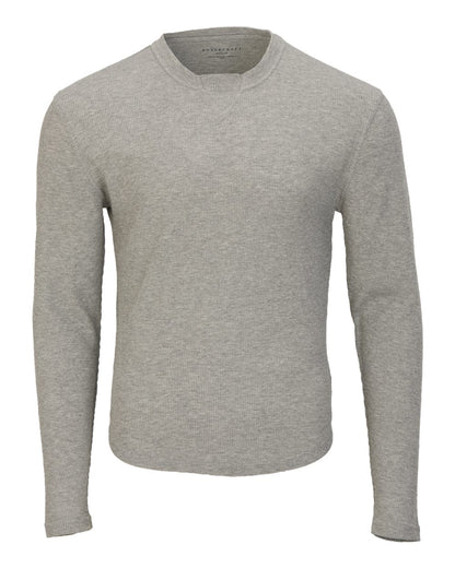 Boxercraft Men's Waffle Knit Long Sleeve T-Shirt BM3103 #color_Oxford Heather
