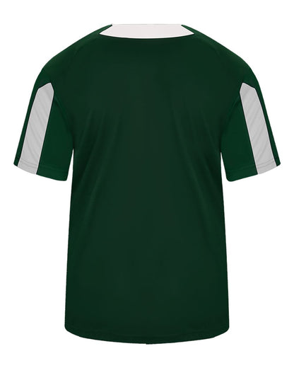 Alleson Athletic Men's Striker Placket 7976 #color_Forest/ White