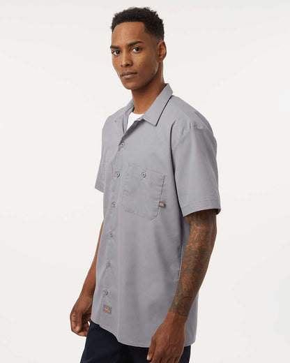 Dickies Men's Tall Industrial Short Sleeve Work Shirt S535T #colormdl_Graphite Grey
