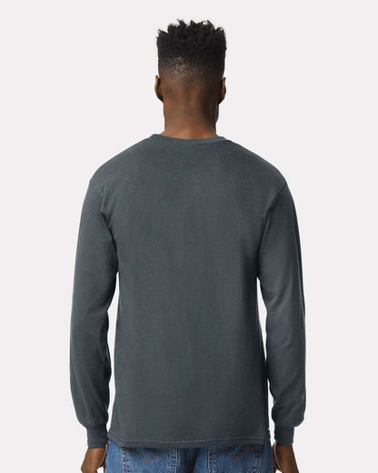 Gildan Unisex Ultra Cotton® Long Sleeve T-Shirt 2400 #colormdl_Dark Heather