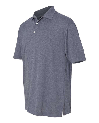 Sierra Pacific Men's Moisture Free Mesh Polo 0469 #color_Heathered Navy