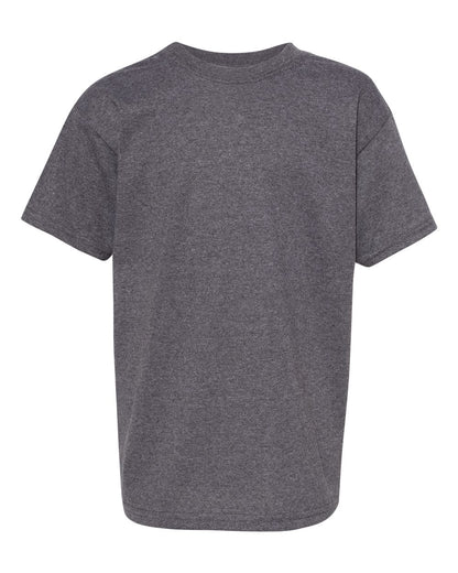 Hanes Essential-T Youth T-Shirt 5480 #color_Charcoal Heather