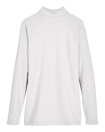 Devon & Jones Women's CrownLux Performance® Clubhouse Micro-Stripe Quarter-Zip Pullover DG480W #color_Silver