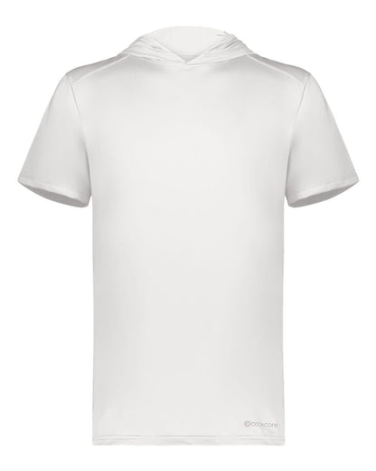Holloway Men's Hooded T-Shirt Powered by Coolcore 222142 #color_White