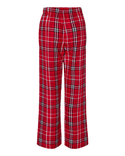 Boxercraft Youth Flannel Pants BY6624 #color_Red/ White