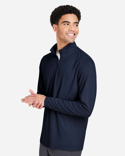 Puma Golf Men's Bandon Quarter-Zip Pullover PG400 #colormdl_Navy Blazer