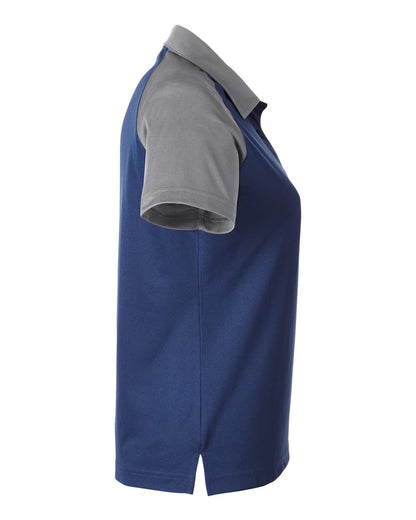 Team 365 Women's Command Snag-Protection Colorblock Polo TT21CW #color_Sport Dark Navy/ Sport Graphite