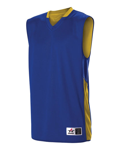 Alleson Athletic Single Ply Reversible Jersey 589RSP #color_Royal/ Gold