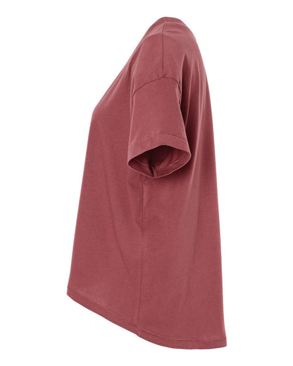 LAT Women's Hi-Lo Tee 3519 #color_Rouge