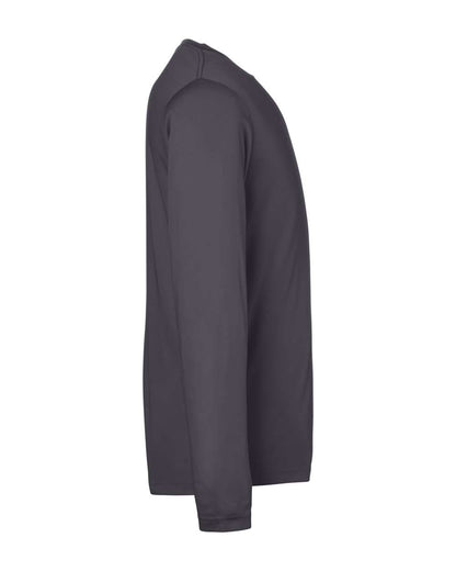 CORE365 Unisex Capital Long Sleeve Performance T-Shirt CE10L #color_Carbon