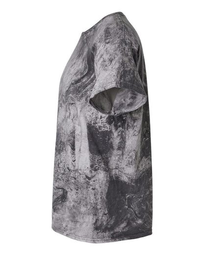 Dyenomite Marble Tie-Dyed T-Shirt 200MR #color_Black