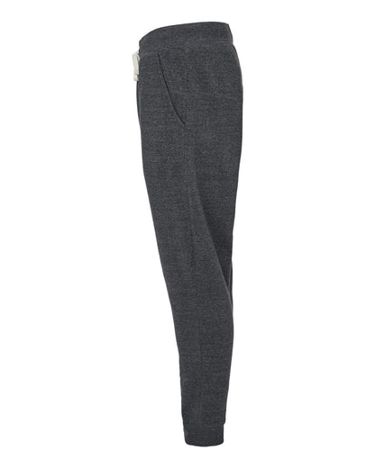 J. America Unisex Triblend Fleece Joggers 8854 #color_Black Triblend