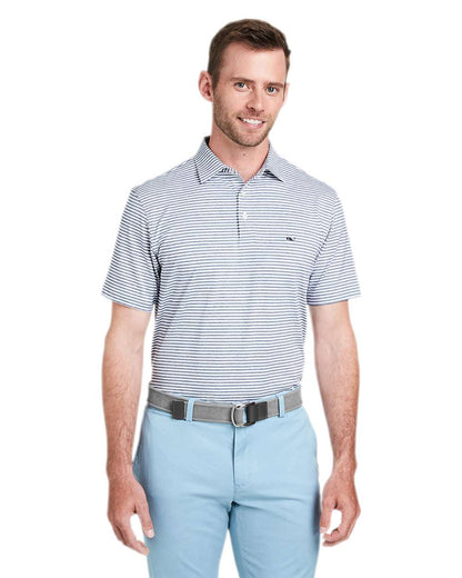 vineyard vines Men's Heathered Winstead Sankaty Polo G011145 #colormdl_Hammerhead