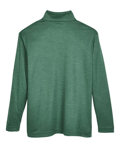 Team 365 Youth Zone Sonic Heather Performance Quarter-Zip Pullolver TT31HY #color_Sport Forest Heather