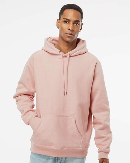 Independent Trading Co. Unisex Legend Premium Heavyweight Cross-Grain Hooded Sweatshirt IND5000P #colormdl_Dusty Pink