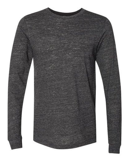 BELLA + CANVAS Jersey Long Sleeve Tee 3501 #color_Charcoal Black Slub