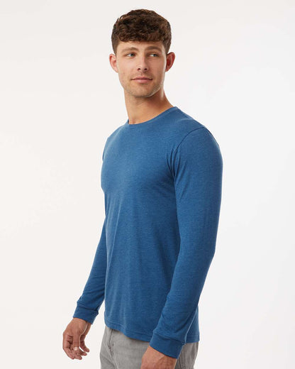 Next Level Unisex CVC Long Sleeve T-Shirt 6211 #colormdl_Heather Cool Blue