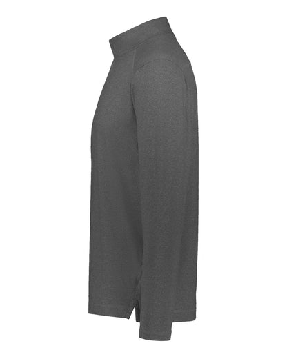 Holloway Unisex Eco Revive™ Ventura Soft Knit Quarter-Zip Pullover 223553 #color_Carbon Heather