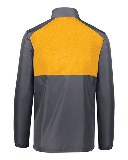 Holloway Men's SeriesX Quarter-Zip Pullover 229533 #color_Carbon/ Gold