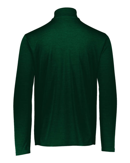 Russell Athletic Men's Striated Quarter-Zip Pullover QZ7EAM #color_Dark Green