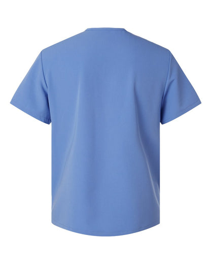 Jaanuu Men's Platt 3-Pocket Scrub V-Neck Top M10002 #color_Ceil Blue
