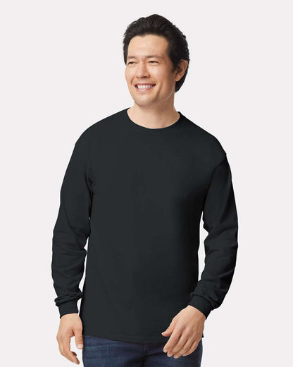 Gildan Unisex Ultra Cotton® Long Sleeve T-Shirt 2400 #colormdl_Black