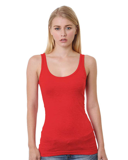 Bayside Women's USA-Made Tank Top 3410 #color_Red