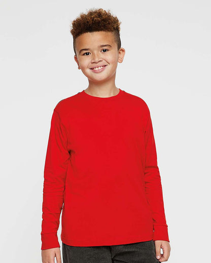 LAT Youth Fine Jersey Long Sleeve Tee 6201 #colormdl_Red