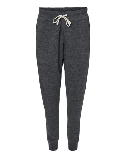 J. America Unisex Triblend Fleece Joggers 8854 #color_Black Triblend