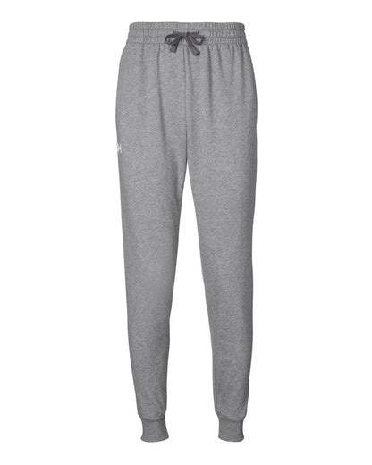 Under Armour Unisex Rival Fleece Joggers 1379774 #color_CS Grey Light Heather/ White