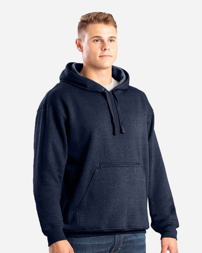 Berne Apparel Men's Heritage Zip Pocket Hooded Sweatshirt SP418 #colormdl_Navy