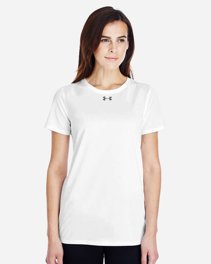 Under Armour Women's Locker 2.0 T-Shirt 1305510 #colormdl_White/ Graphite