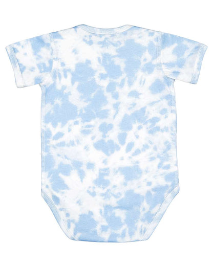 Rabbit Skins Infant Fine Jersey Bodysuit - Extended Colors 4424EX #color_Sky Tie Dye