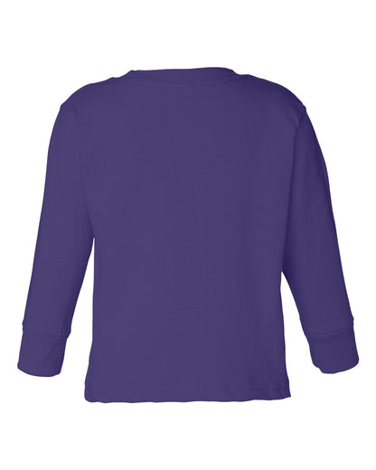Rabbit Skins Toddler Cotton Jersey Long Sleeve Tee 3311 #color_Purple