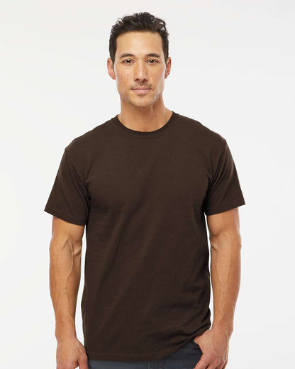M&O Men's Gold Soft Touch T-Shirt 4800 #colormdl_Chocolate