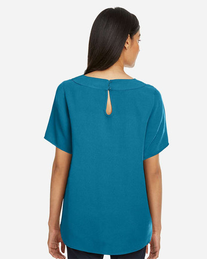 Devon & Jones Women's Perfect Fit™ Boat Neck Blouse DP613W #colormdl_Dark Teal