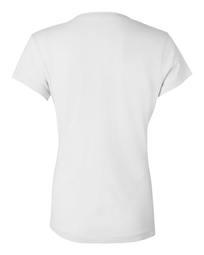 BELLA + CANVAS Women’s Jersey V-Neck Tee 6005 #color_White