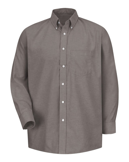 Red Kap Men's Extended Sizes Executive Oxford Dress Shirt SR70EXT #color_GY-Grey 37