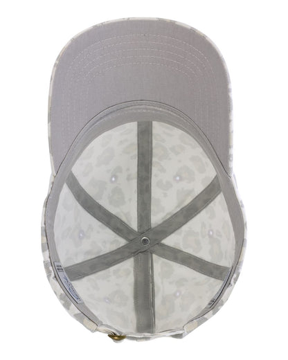 Infinity Her Women's Garment-Washed Fashion Print Cap HATTIE #color_Snow Leopard