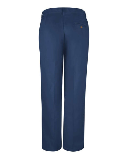 Red Kap Women's Plain Front Cotton Pants PC45 #color_Navy - 26I