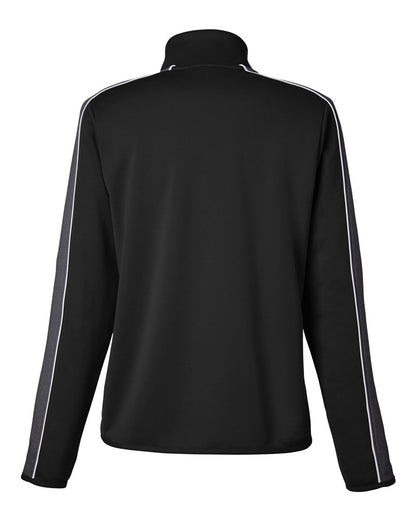 Under Armour Women's Command 2.0 Quarter-Zip Pullover 1383274 #color_Black/ White