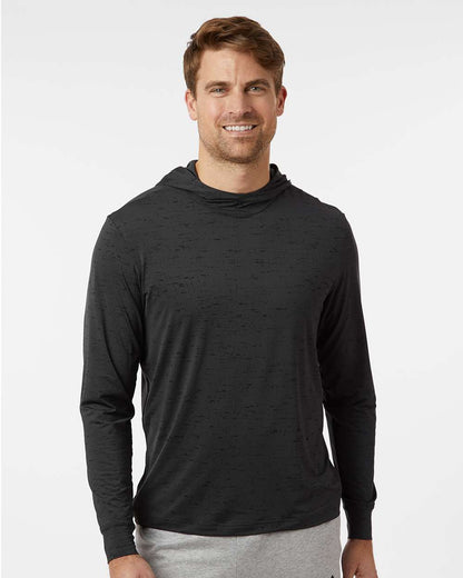 Adidas Men's Performance Lightweight Printed Pullover Hoodie A2010 #colormdl_Carbon Black