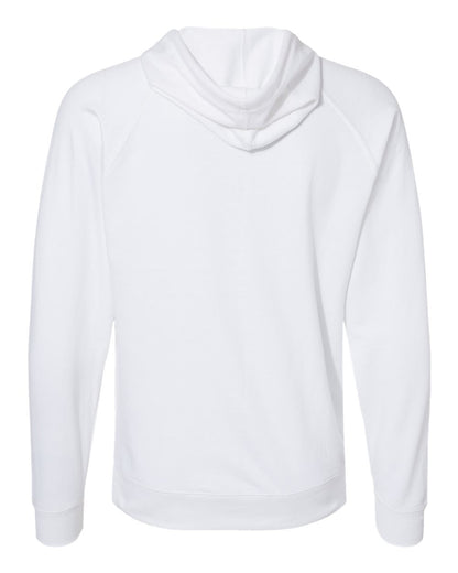 Independent Trading Co. Unisex Icon Lightweight Loopback Terry Hooded Sweatshirt SS1000 #color_White